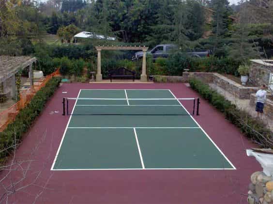SINGLE OUTDOOR PICKLEBALL COURT