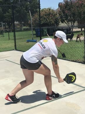 PICKLEBALL LOW BACKHAND DINK SHOT