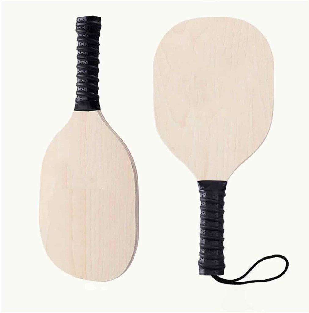2 WOODEN PICKLEBALL PADDLES