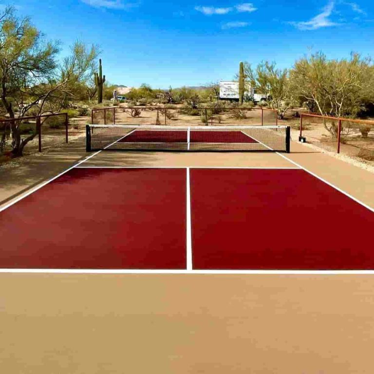 RED PICKLEBALL COURT